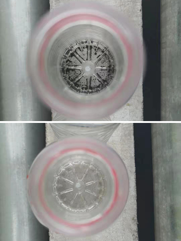 傳統(tǒng)沉淀工藝與瞬分凈水機(jī)出水對(duì)比 傳統(tǒng)沉淀工藝與瞬分凈水機(jī)出水對(duì)比